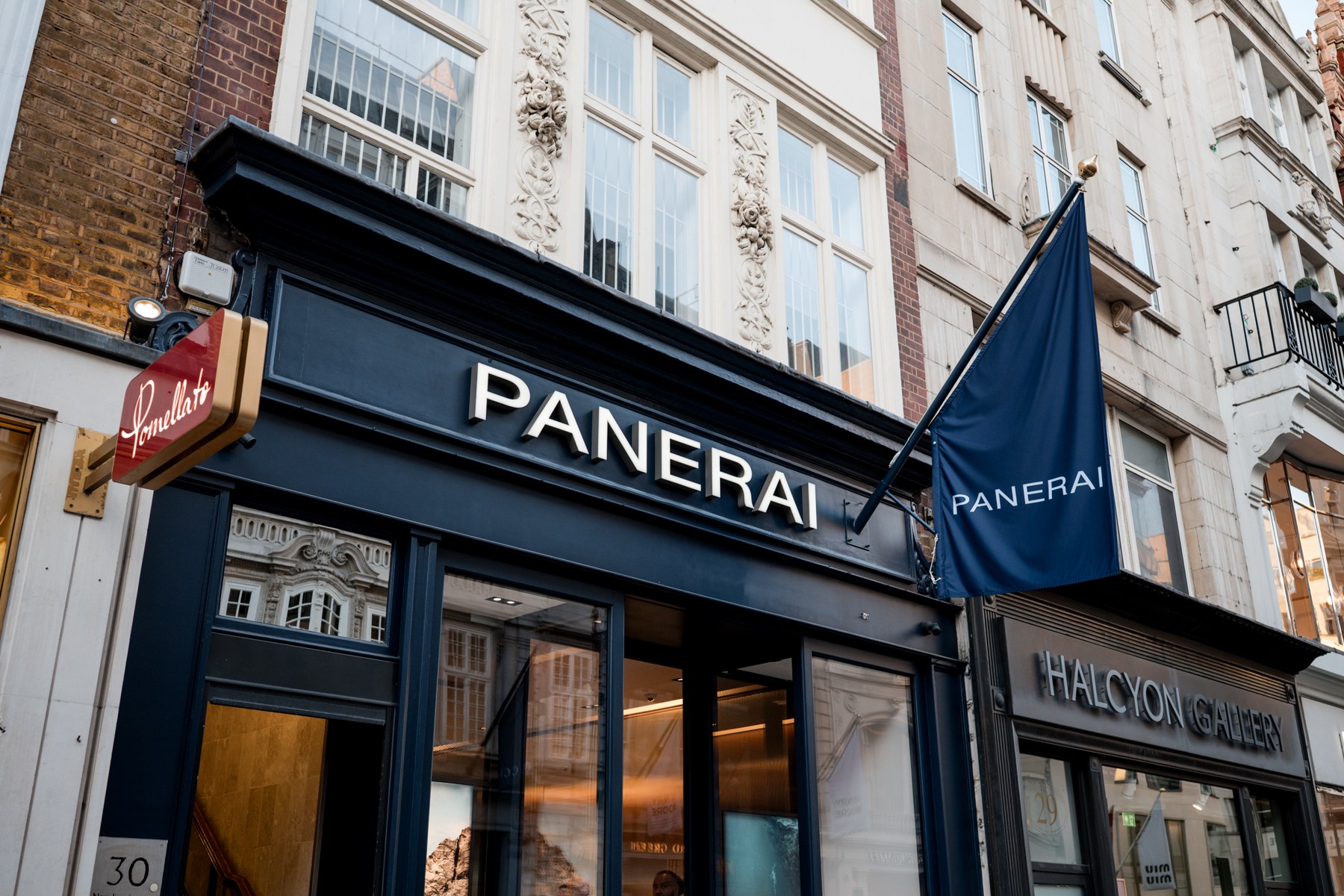 Panerai storefront establishing shot · Panerai